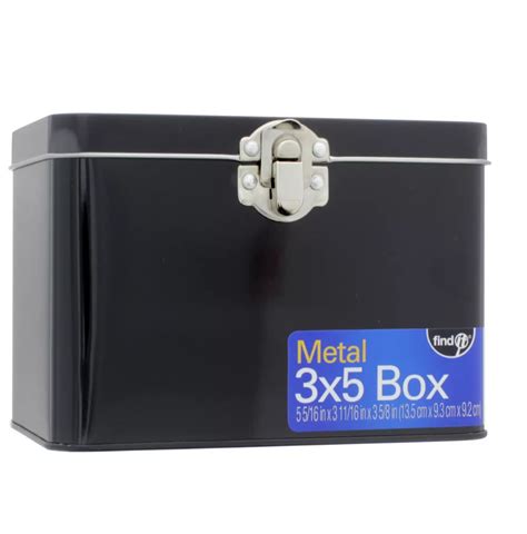 3 x5 metal box|3 X 5 Tin Box .